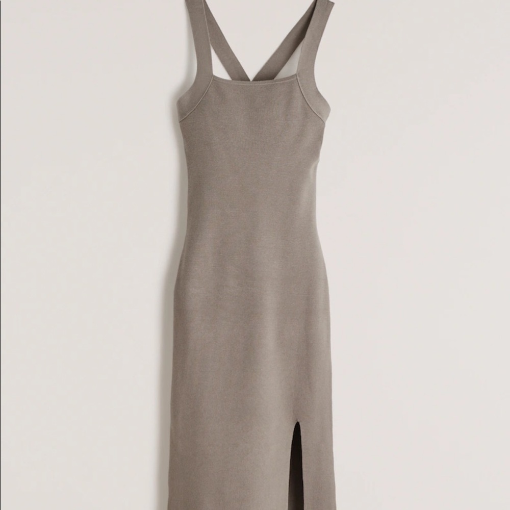 Abercrombie and Fitch Crossback Knit Midi Dress